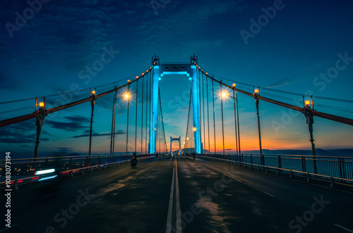 Thuan Phuoc Bridge, in Da Nang city, Vietnam photo