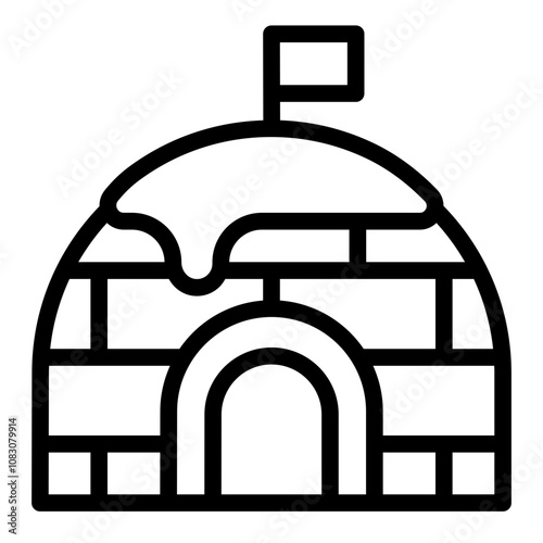 Igloo structure to provide shelter and warmth in winter.