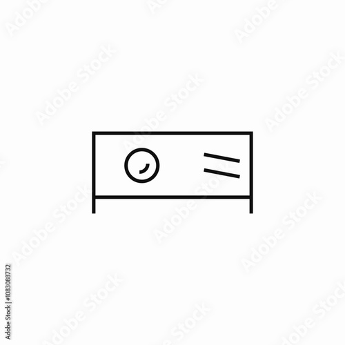 video projector icon sign vector