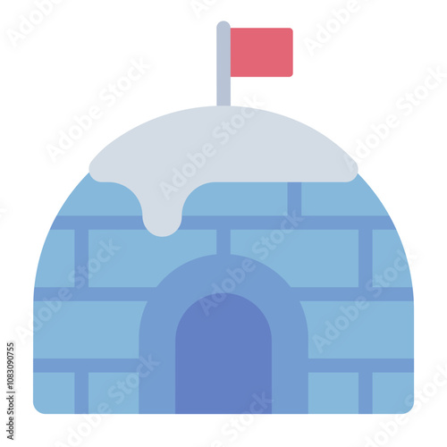 Igloo structure to provide shelter and warmth in winter.