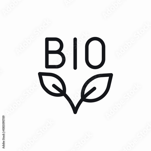 bio ecology icon sign vector