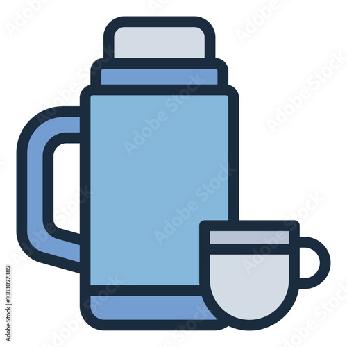 Thermos flask to keep beverages warm during winter outings.