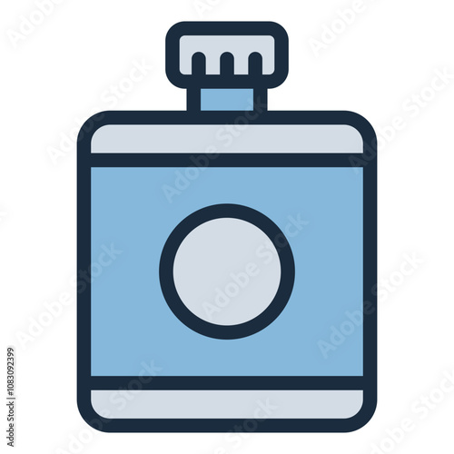 Portable hip flask to carry a warm drink on cold days.