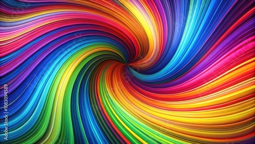 Vibrant Lines Create Dynamic Background with Colorful Curves Optical Illusion