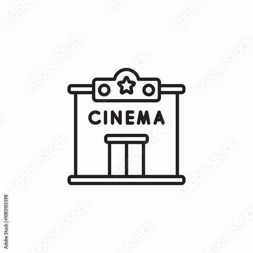 cinema movie icon sign vector