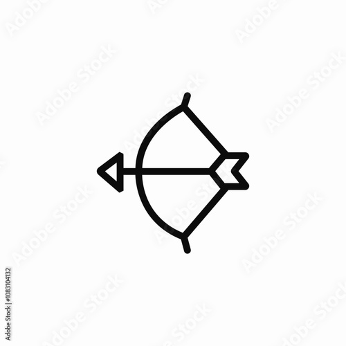 sport archery icon sign vector