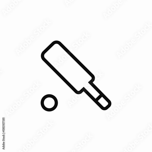 cricket sports icon sign vector