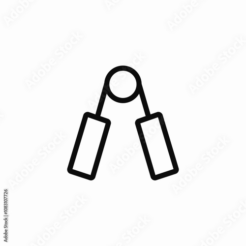 expander hand icon sign vector