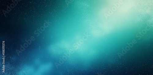 Blue Green Gradient Background with Grainy Texture and Soft Blurred Edges photo