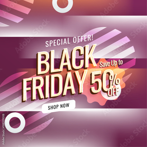 Black Friday Special Offer Advertisement Design Template