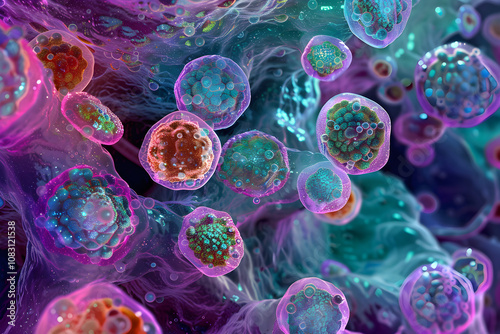 Intricate and Detailed Representation of Oogonia and Oogenesis in Humans photo