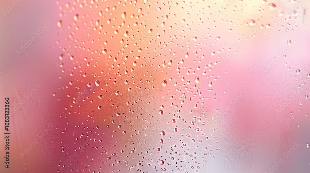 Obraz premium Pastel Pink Peach Gradient Background Minimalist Design with Grainy Texture and Watercolor Style