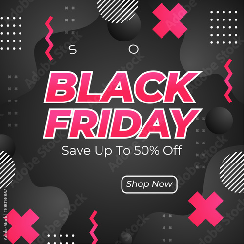 Black Friday Special Offer Discount Promotion Post