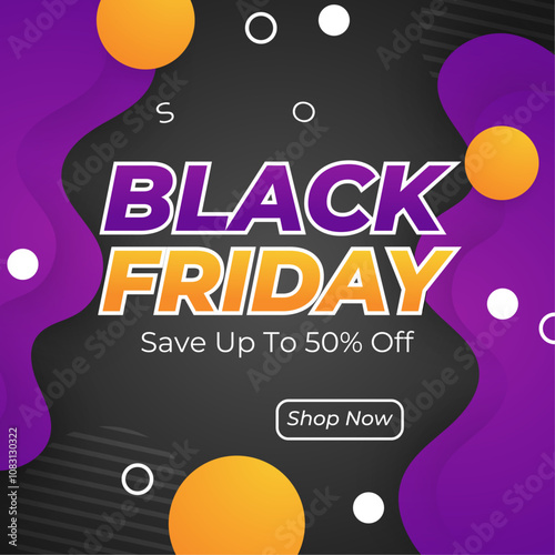 Black Friday Special Offer Discount Promotion Post