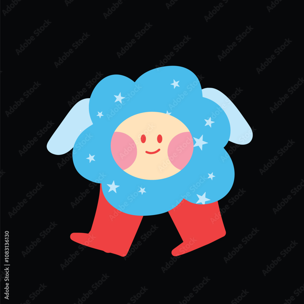 Obraz premium Playful Random Character Cute