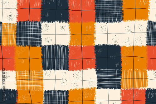 colorful patchwork geometric pattern background