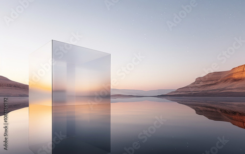 Minimalist modern art building space structure
