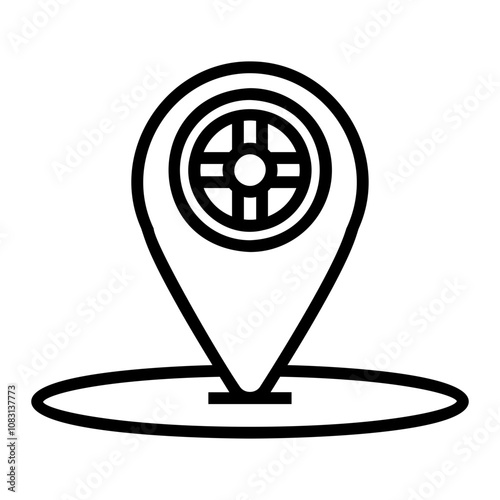 location Line Icon