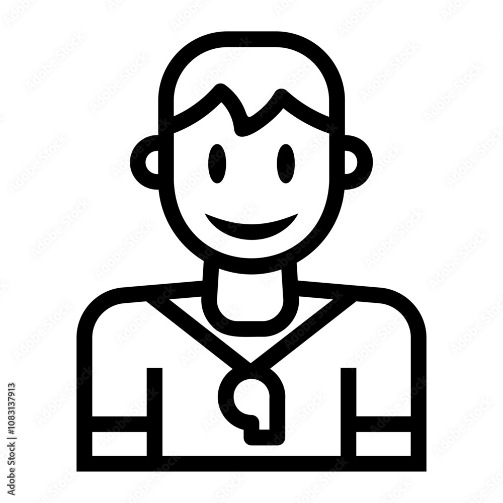 Obraz premium coach Line Icon