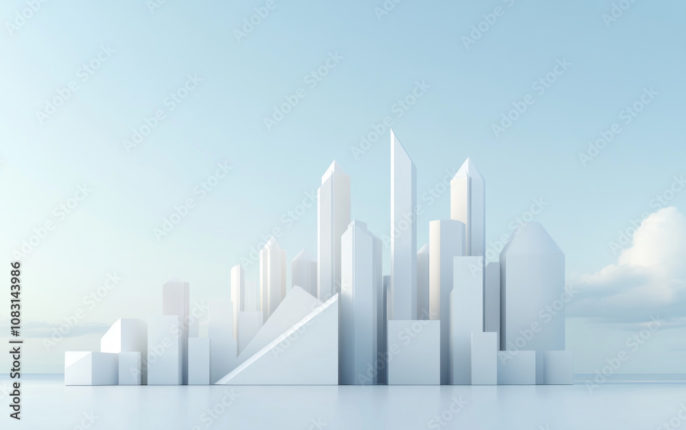 Fototapeta premium Highly developed futuristic technological cityscape 