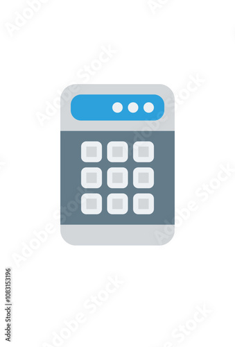 simple calculator vector icon for calculation