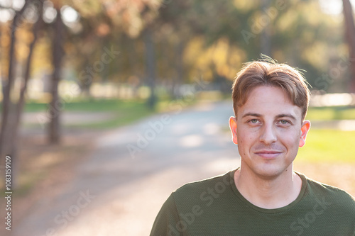 A portrait of a friendly young guy
