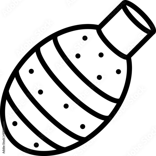 taro icon illustration design with outline