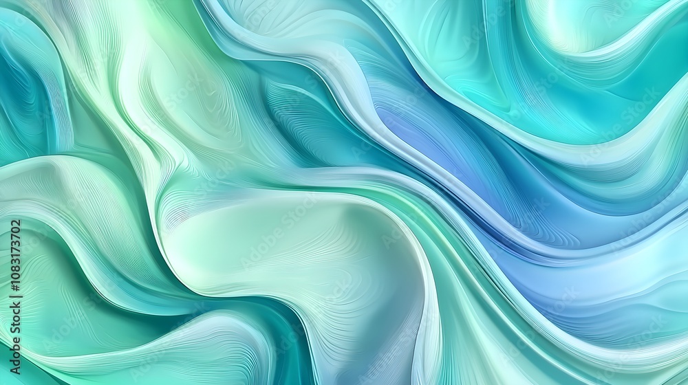 Obraz premium Smooth Blue Gradient Background for Design Projects