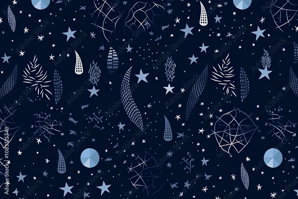 Fototapeta premium christmas background with snowflakes