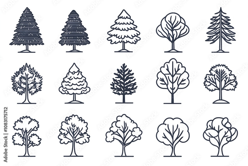 Obraz premium Christmas design elements, vector set happy merry christmas snowman card Christmas decorative banner with funny Santa Claus, nutcracker, locomotive and gift boxes and many others. Christmas and happy