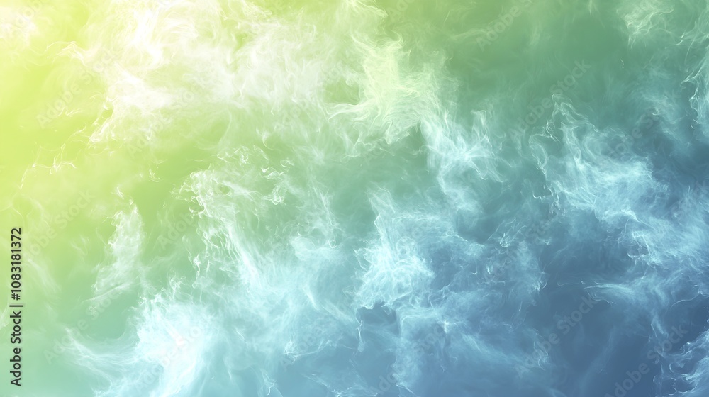 Fototapeta premium Soft Gradient Background in Green and Blue Tones