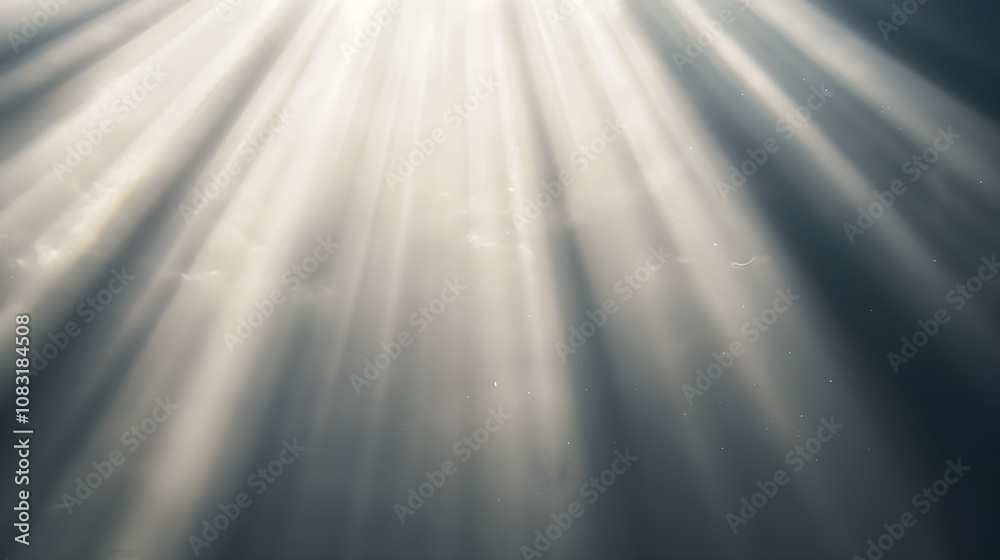 Obraz premium Soft Light Rays in Subtle Gray Background
