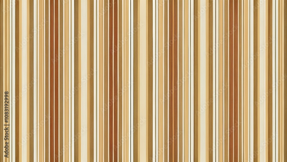 Obraz premium Striped Pattern With Vertical Lines In Earthy Tones Featuring A Blend Of Beige, Brown, And Cream Colors