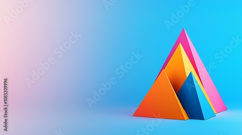 Free Download Vibrant Geometric Shapes on Colorful Background - GFXLoad
