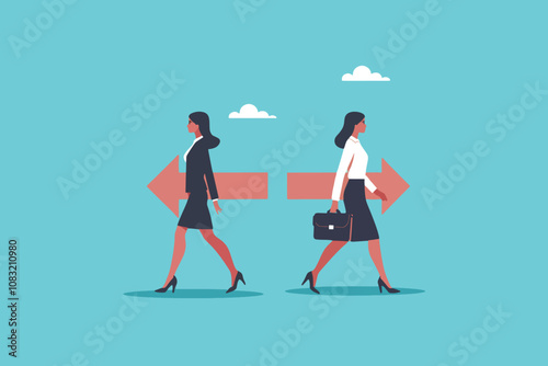 Dual Perspectives, Navigating Business with Opposing Arrows