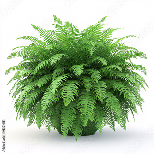 A lush, green fern plant with vibrant fronds, creating a full and healthy appearance that adds natural beauty to any space.