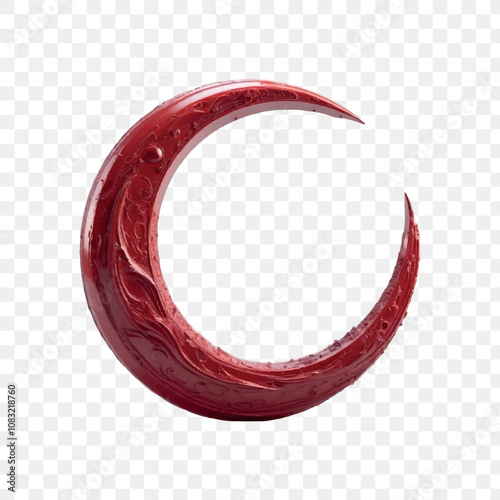 Elegant Crescent Moon Illustration for Celestial Designs