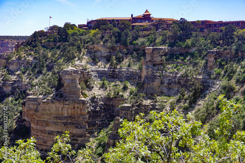 Grand Canyon National Park, Arizona: The El Tovar Hotel, on the South Rim of the Grand Canyon.