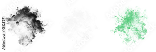 Realistic Abstract Smoke Effect Overlay - High-Resolution PNG for Creative Projects