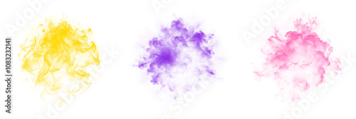 Realistic Abstract Smoke Effect Overlay - High-Resolution PNG for Creative Projects