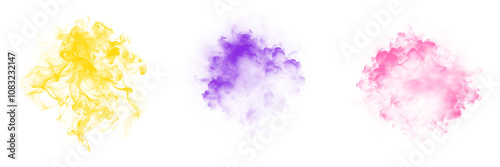 Realistic Abstract Smoke Effect Overlay - High-Resolution PNG for Creative Projects