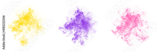 Realistic Abstract Smoke Effect Overlay - High-Resolution PNG for Creative Projects
