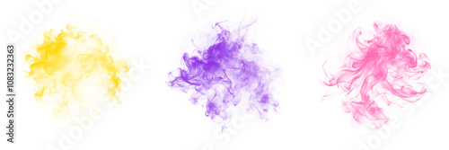 Realistic Abstract Smoke Effect Overlay - High-Resolution PNG for Creative Projects