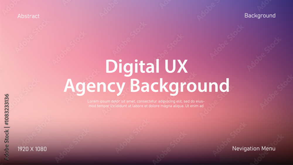 Fototapeta premium Interactive UI Background Templates with Gradient Meshes