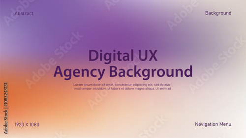 Background Template with Gradient Mesh for Interfaces photo