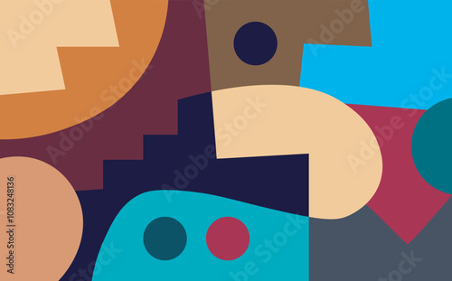 colorful abstract art for wall decoration
