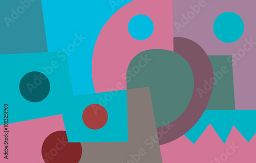 colorful abstract art for wall decoration
