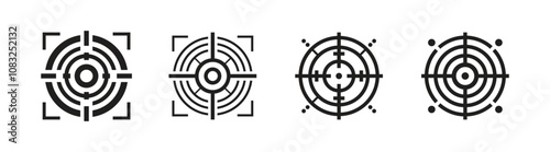 Vector Cross Hairs Icon Set