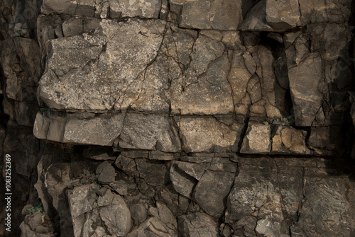 Wallpaper Mural texture, rock texture, black rocks, rocks in nature Torontodigital.ca