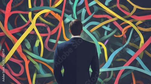 Navigating the Complexity of Thought: A Journey Through Colorful Lines and Emotional Landscapes